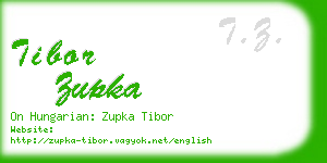 tibor zupka business card
